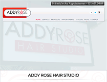 Tablet Screenshot of addyrosehair.com